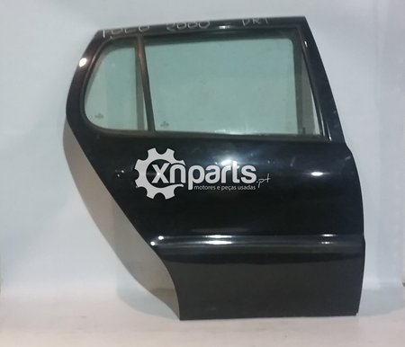 Porta dto trás vw polo iii hatchback (6n2) 1999 - 2001 preto usado