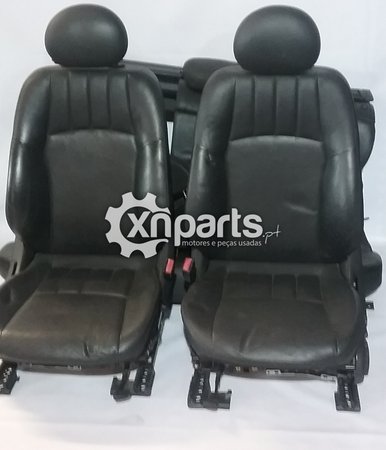 Interior em pele mercedes-benz classe c carrinha w203 2000 - 2007 preto usado