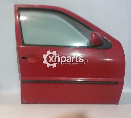 Porta dto frente vw polo iii hatchback (6n1) 1994 - 1999 vermelho usado