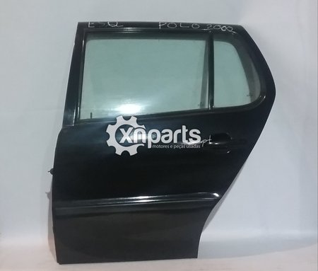 Porta esq trás preto vw polo (6n2) 1999 - 2001 usado