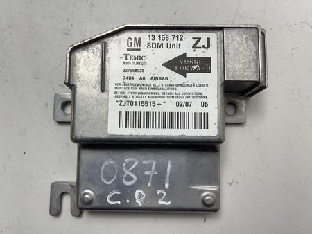 [13158712] Centralina airbag opel meriva a 2003 - 2010  ref. 13158712
