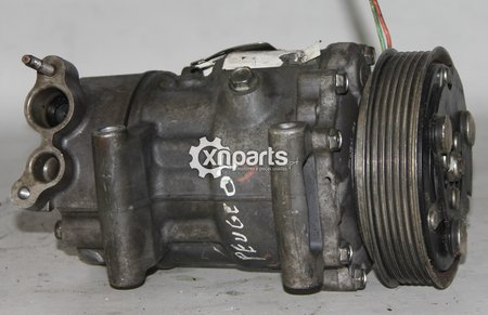 [SANDEN - SD6VBLF - 8FE7] Compressor de ar condicionado peugeot 406 2.0 hdi 110 02.99 - 04.04 usado ref. sanden - sd6vblf - 8f...
