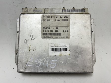 [0315450732Q02  0265109498 BOSCH 031 545 07 32 Q02 / 0 265 109 498] Centralina esp  usado mercedes-benz e-class (w210) 0315450732q02  0265109498 bosch 031 545 07 32 q02...