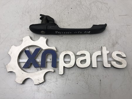 Puxador da porta frente esq preto usado mercedes-benz vito box (638) 112 cdi 2.2 | 03.99 - 07.03